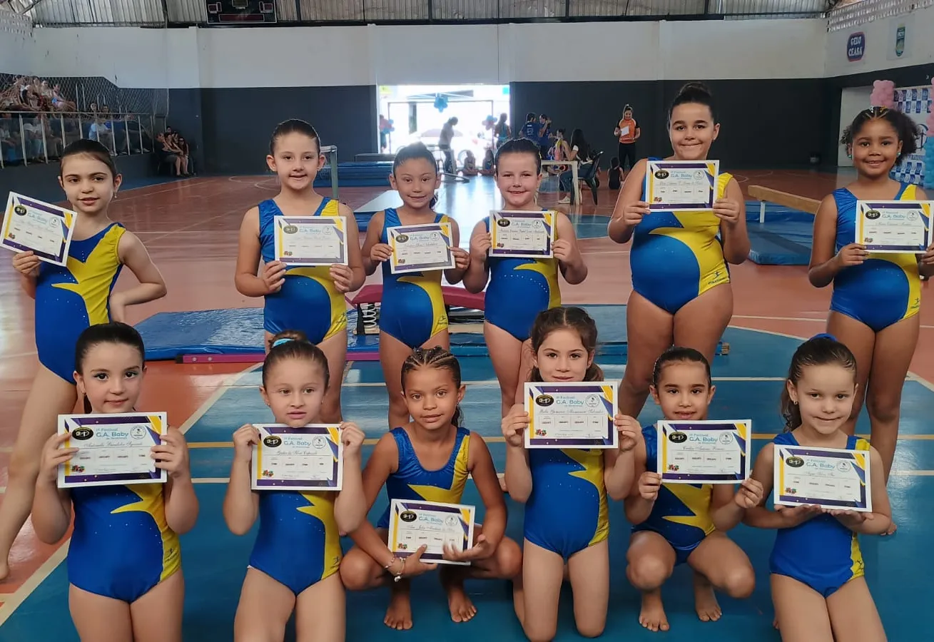 1º FESTIVAL BABY DE GINÁSTICA ARTÍSTICA REUNIU ATLETAS MIRINS EM PIRATININGA