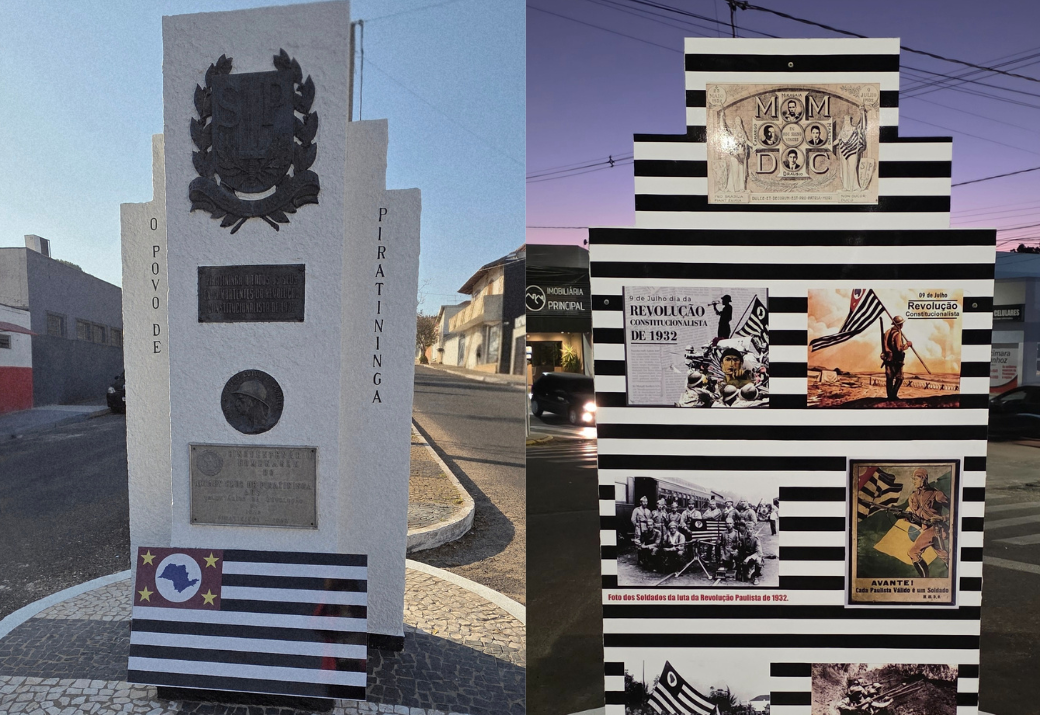 CUIDANDO DA NOSSA HISTÓRIA: MONUMENTO 9 DE JULHO É RECUPERADO